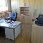 Büroräume in der neuen Werkstatt