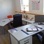 Büroräume in der neuen Werkstatt